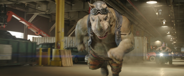 Rocksteady und Bebop greifen an. © Paramount Pictures